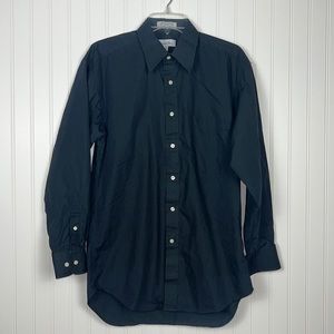 Christian Dior Black Button Down Shirt Size 15 32/33